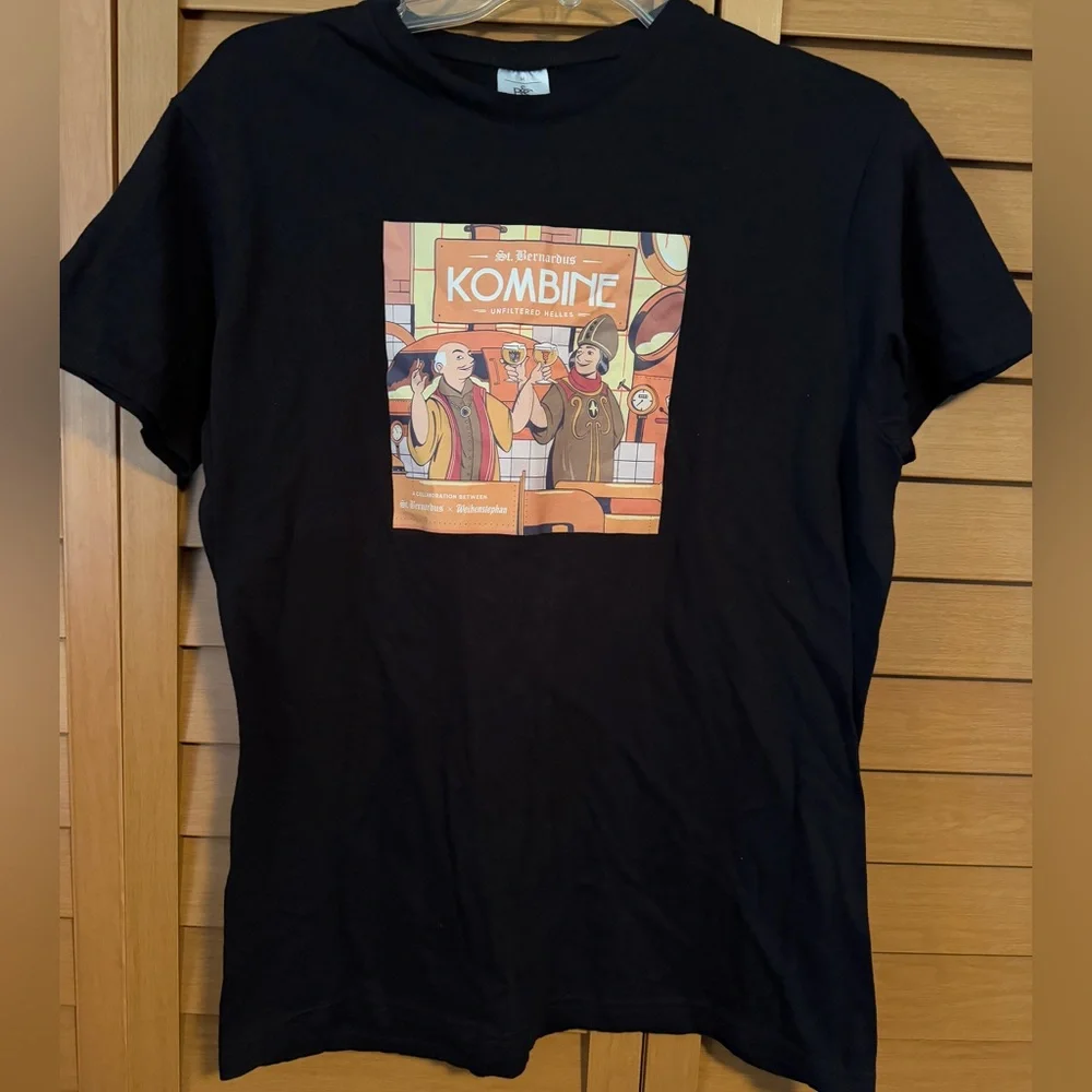 St. Bernardus Kombine Beer, Weihenstephan Brewery, Black Graphic, Comic, T-Shirt